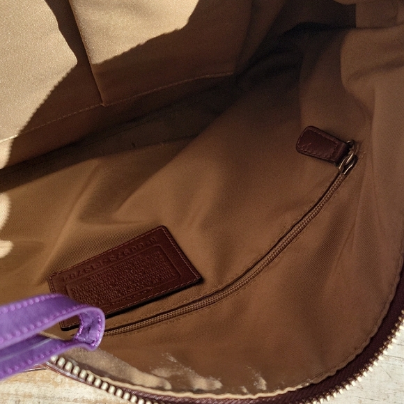 Coach Rich Brown Leather Shoulder Bag - Picture 8 of 12